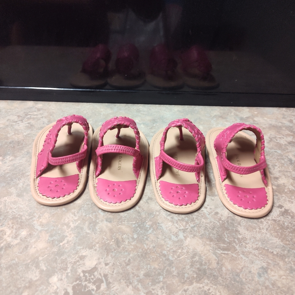 Pink Sandals From Jack Rogers Size 9-12 Months Bundle - Picture 6 of 8